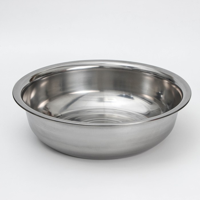 УЦЕНКА Таз из нержавеющей стали «Греттель», 20 л, 52×15 см - Фото 1