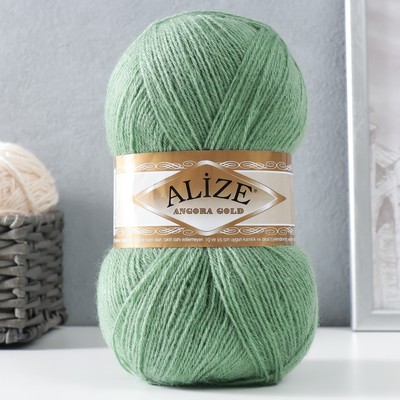 Пряжа для вязания спицами, крючком ALIZE, Angora Gold, 20% шерсть, 80% акрил, 550 м/100 г, (852)
