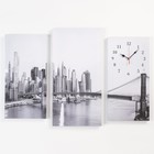 Часы-картина настенные, модульные "Мост", бесшумные, 60 х 80 см, триптих - фото 319193716