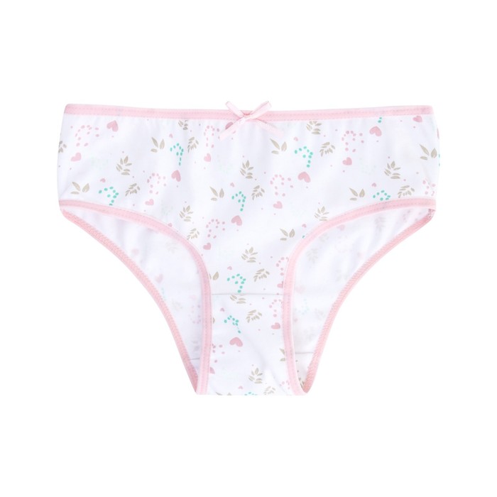 Трусы для девочек, рост 122-128 см, цвет белый - Фото 1