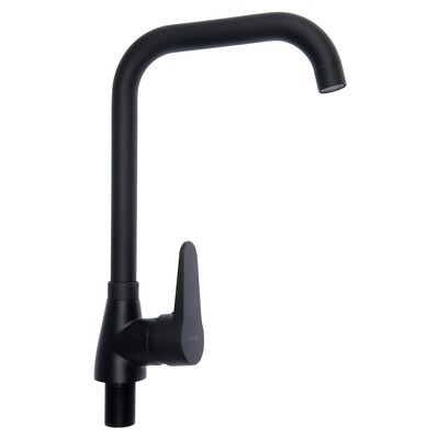 Смеситель для кухни Juguni 0402.157, однорычажный, высокий, черный
