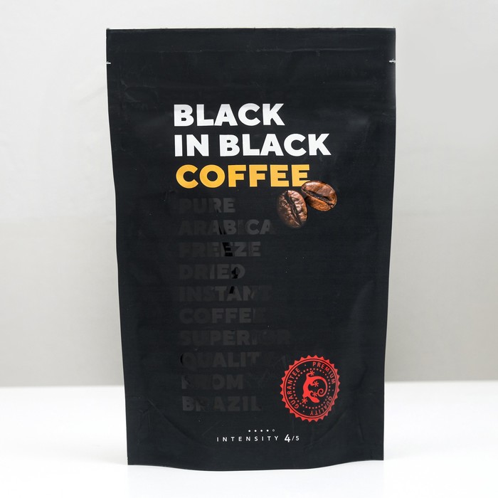 Кофе BLACK IN BLACK пакет, 75 г - Фото 1