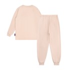 Пижама: лонгслив и брюки для девочек Basic, рост 98-104 см, цвет бежевый - Фото 3