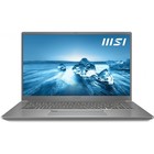 Ноутбук MSI Prestige, 15.6", i5 1240P, 16 Гб, SSD 512 Гб, RTX 3050 4Gb, Win11, серебристый