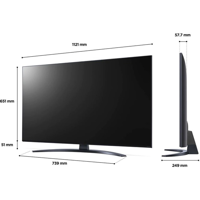 Телевизор LG 55NANO766QA.ARUB, 55", 3840x2160, DVB-T/T2/C/S2, HDMI 3,USB 2, Smart TV, синий   944470 - фото 51582827