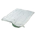 Спальный мешок туристический, 220 х 75 см, до -20 градусов, 600 г/м2  весенне-зеленый - Фото 3