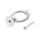 Ручка-кнопка CAPPIO, d=36 мм., цвет хром - фото 805172156