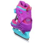 Коньки детские раздвижные Snow Cat, с роликовой платформой, р. 30-33 - Фото 11