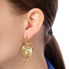 Серьги ассорти «Таяние» сердце, цвет жёлтый в золоте - Фото 5