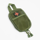 Аптечка тактическая-подсумок, 12×17, оливковая - Фото 3