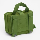 Аптечка тактическая-подсумок, отрывная, 18×13 см, зелёная - Фото 4