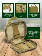 Аптечка тактическая-подсумок, отрывная, камуфляж мультикам, 18×13 см, бежевая - Фото 2