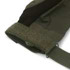 Перчатки тактические мужские Storm tactic с защитой суставов, XL, тёмно-зелёные - Фото 2