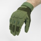 Перчатки тактические мужские "Storm tactic" с защитой суставов, размер - XL, олива - Фото 4