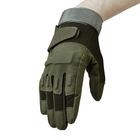 Перчатки тактические мужские Storm tactic с защитой суставов, размер - M, хаки - Фото 4