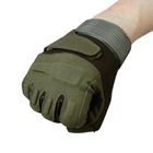 Перчатки тактические мужские Storm tactic с защитой суставов, размер - M, хаки - Фото 5