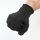 Перчатки защитные черные, M - фото 9592111