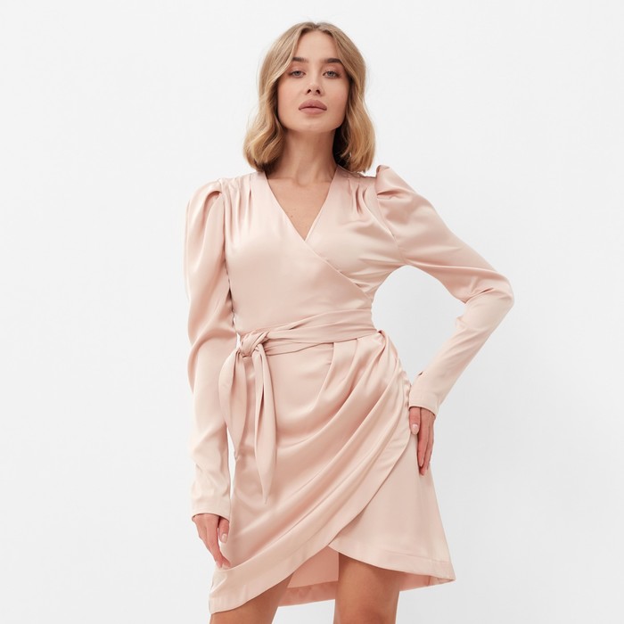 Платье мини женское MINAKU: PartyDress, персик, размер 48