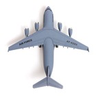 Самолёт металлический «Воздушные силы», инерционный - фото 10018219