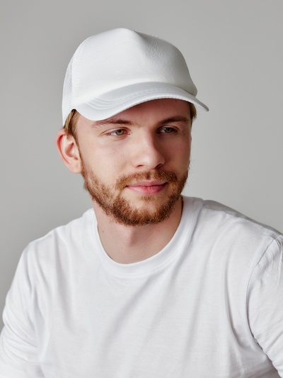 Бейсболка с сеткой MINAKU, цвет белый, размер 56-58
