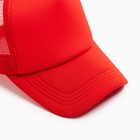 Бейсболка с сеткой MINAKU, цвет красный, размер 56-58 - Фото 6