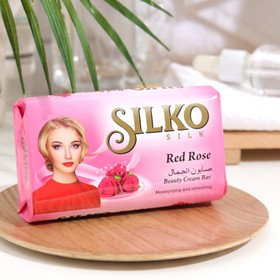 Туалетное мыло "Silko Silk", Красная Роза, 140 г 9424786