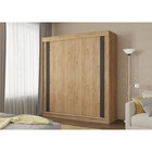 Шкаф-купе «1500 Тодор», 1500×620×2200 мм, дуб крафт золотой/черный глянец - Фото 1