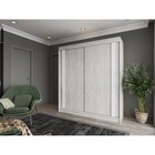 Шкаф-купе «2000 Тодор», 2000×620×2200 мм, дуб крафт белый/белый глянец - Фото 1