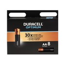 Батарейка алкалиновая Duracell OPTIMUM, AA, LR6-8BL, 1.5В, блистер, 8 шт. - фото 10158039
