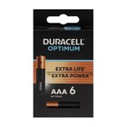 Батарейка алкалиновая Duracell OPTIMUM, AAA, LR03-6BL, 1.5В, блистер, 6 шт. - фото 10158049