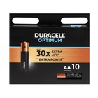 Батарейка алкалиновая Duracell OPTIMUM, AA, LR6-10BL, 1.5В, блистер, 10 шт. - фото 10158051