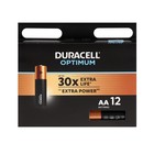 Батарейка алкалиновая Duracell OPTIMUM, AA, LR6-12BL, 1.5В, блистер, 12 шт. - фото 10158055