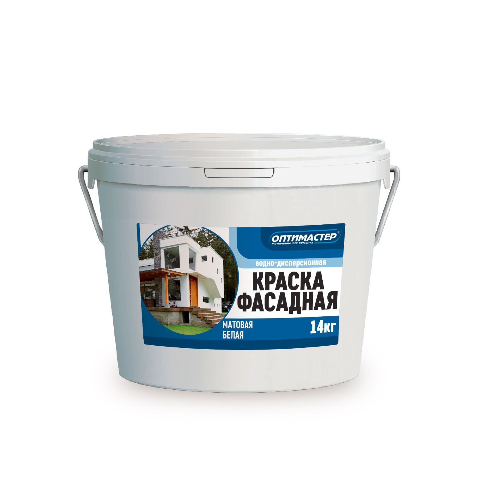 Краска ВД фасадная, белая, 14 кг (9445685) - Купить по цене от 2 990.00 ...