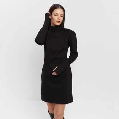 Платье - футляр женское короткое MINAKU: PartyDress, чёрное, размер 46
