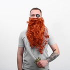 Карнавальный набор «Пират рыжий», борода, сабля, ободок - Фото 2