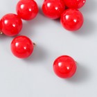 Декор для творчества пластик "Гранатовый шарик с петелькой" 1,2х1,2 см набор 10 шт - фото 6772219