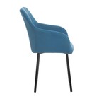 Стул "Либерти", Велюр бирюза/Черный - Фото 4