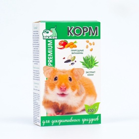 Корм "Пижон Премиум"  для декоративных грызунов, 400 г (комплект 2 шт)