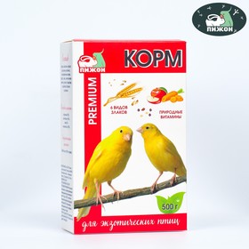 Корм "Пижон Премиум" для экзотических птиц, 500 г