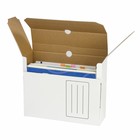 Короб архивный с клапаном А4, Calligrata, 100 мм, до 900 л, микрогофрокартон, белый - Фото 2