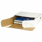 Короб архивный с клапаном А4, Calligrata, 100 мм, до 900 л, микрогофрокартон, белый - Фото 3