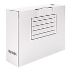 Короб архивный с клапаном А4, Calligrata, 100 мм, до 900 л, микрогофрокартон, белый - Фото 7