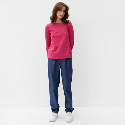 Лонгслив женский MINAKU: Basic line, цвет фуксия, размер 42