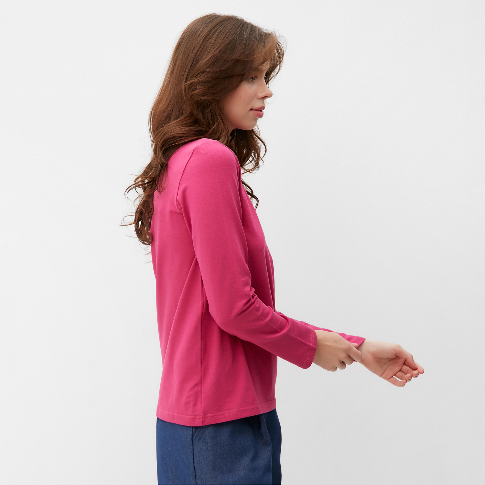 Лонгслив женский MINAKU: Basic line цвет изумрудный, р-р 42 (9084222) - Купить п