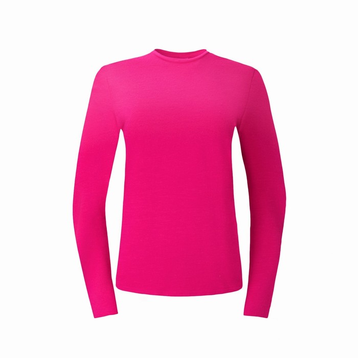 Лонгслив женский MINAKU: Basic line цвет фуксия, размер 52 59208