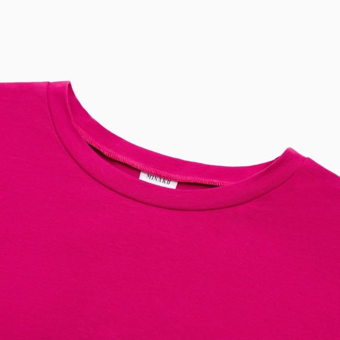 Лонгслив женский MINAKU: Basic line цвет фуксия, размер 52 59208