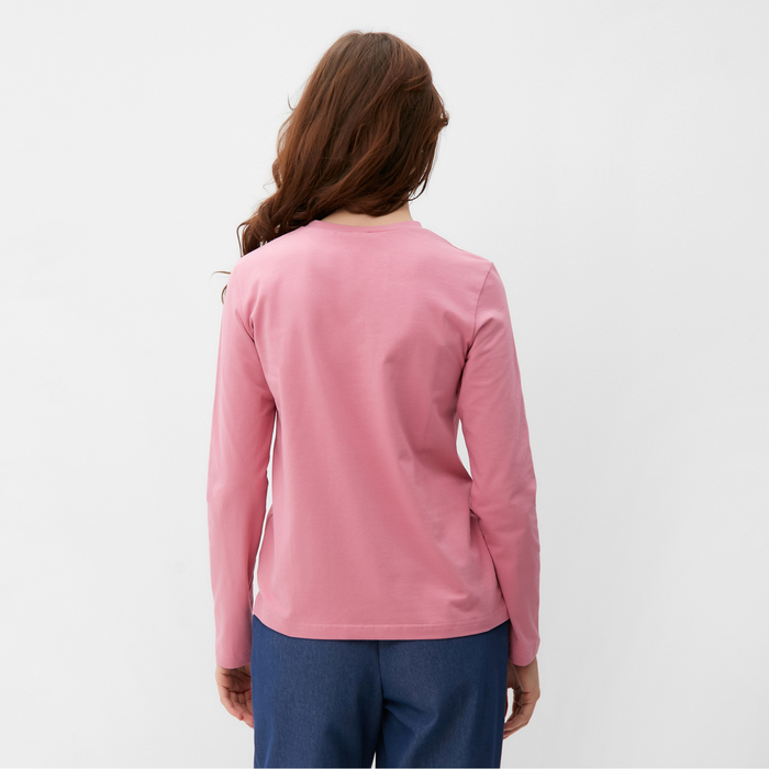 Лонгслив женский MINAKU: Basic line цвет лиловый, размер 50 59219