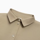 Костюм женский (рубашка, шорты) MINAKU: Oversize цвет зелёный, размер 44 - Фото 9