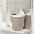 Контейнер для мусора Rambai, 1,5 л, круглый, бежевый - Фото 1