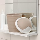 Контейнер для мусора Rambai, 1,5 л, круглый, бежевый - Фото 2